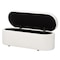 Baxton Studio Lavina Modern White Teddy-Bear Fabric Storage Bench 244-13652-ZORO - alternate 5